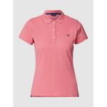 Reduzierte Rosa Unifarbene Gant Pique Damenpoloshirts & Damenpolohemden aus Baumwolle Größe S 