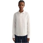 Weiße Bestickte Gant Leinenhemden aus Leinen für Damen Größe 3 XL 