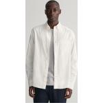 Reduzierte Weiße Gant Oxford Bio Button Down Kragen Regular Fit Hemden für Herren Größe 3 XL 