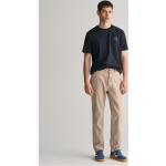Bestickte Gant Jeans mit Stickerei mit Reißverschluss aus Baumwolle für Herren Weite 33, Länge 32 