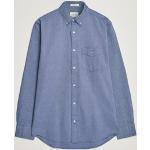 Blaue Gant Oxford Button Down Kragen Shirts mit Tasche für Herren Größe XXL 