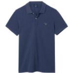 Blaue Kurzärmelige Gant Kurzarm-Poloshirts aus Baumwolle für Herren für den für den Frühling 