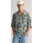 Tropische Kurzärmelige Gant Hawaiihemden aus Viskose enganliegend für Herren Größe 4 XL für den für den Sommer 