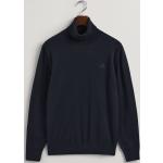 Reduzierte Dunkelblaue Unifarbene Gant Rollkragen Kaschmir-Pullover aus Baumwolle für Herren Größe L für den für den Herbst 