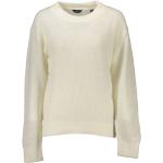 Reduzierte Weiße Langärmelige Gant Wollpullover aus Wolle für Damen Größe L für den für den Winter 