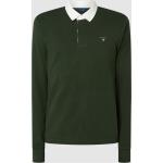 Dunkelgrüne Gant Rugger Herrensweatshirts aus Baumwolle Größe XL 
