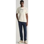 Bestickte Gant Slim Fit Jeans mit Reißverschluss aus Baumwolle für Herren Größe XXL Weite 36, Länge 30 