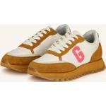 Cremefarbene Gant Low Sneaker aus Veloursleder für Damen Größe 42 