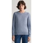Reduzierte Blaue Gant Rundhals-Ausschnitt Wollpullover aus Polyamid für Damen Größe M für den für den Herbst 