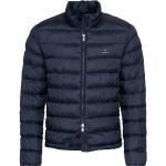 Reduzierte Blaue Gesteppte Oversize Gant Stehkragen Winterjacken aus Polyester mit Kapuze für Herren Größe XXL 