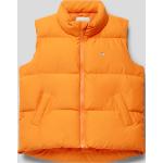 Orange Gesteppte Gant Shield Stehkragen Kindersteppwesten aus Polyester für Jungen Größe 146 