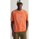 Aprikose Gant Sunfaded T-Shirts für Herren Größe XL 