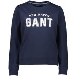 Reduzierte Dunkelblaue Gant Rundhals-Ausschnitt Damensweatshirts aus Baumwolle Größe M 