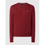Bordeauxrote Gant Herrensweatshirts aus Baumwollmischung Größe XL 