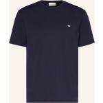 Dunkelblaue Gant T-Shirts aus Baumwolle für Herren Übergrößen 