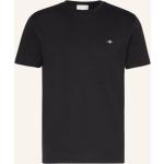 Schwarze Gant T-Shirts aus Baumwolle für Herren Übergrößen 