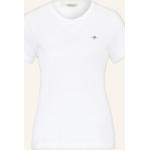 Weiße Gant T-Shirts aus Baumwolle für Damen Größe S 
