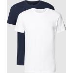 Dunkelblaue Unifarbene Gant T-Shirts aus Baumwolle für Herren Größe M 2-teilig 