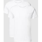 Weiße Unifarbene Gant T-Shirts aus Baumwolle für Herren Größe XL 2-teilig 