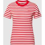Rote Gestreifte Gant T-Shirts aus Baumwolle für Damen Größe XXL 