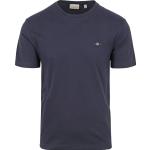Marineblaue Unifarbene Kurzärmelige Gant Shield T-Shirts für Herren Größe 5 XL 