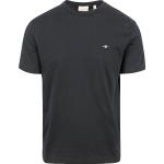 Schwarze Unifarbene Kurzärmelige Gant Shield T-Shirts für Herren Größe 5 XL 
