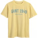 Reduzierte Gelbe Gant T-Shirts aus Baumwolle maschinenwaschbar für Herren Größe M 