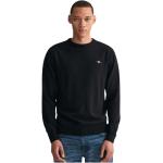 Reduzierte Schwarze Gant Rundhals-Ausschnitt Herrensweatshirts aus Wolle Größe 3 XL 