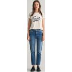 Indigofarbene Gant Slim Fit Jeans aus Denim für Damen 