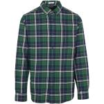 Grüne Casual Gant Button Down Kragen Flanellhemden aus Flanell für Herren Größe M 