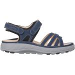 Blaue Ganter Outdoor-Sandalen mit Klettverschluss in Breitweite mit herausnehmbarem Fußbett für Herren für den für den Sommer 