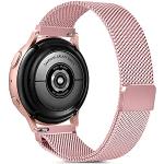 Rosa SAMSUNG Galaxy Watch Active Uhrenarmbänder poliert aus Edelstahl 