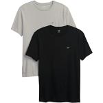 Schwarze Kurzärmelige GAP T-Shirts für Herren Größe XS 2-teilig 