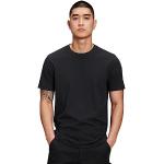 Schwarze Unifarbene Kurzärmelige GAP T-Shirts maschinenwaschbar für Herren Größe L 