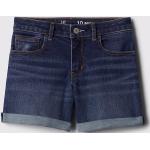 Reduzierte Dunkelblaue GAP Jeans Shorts für Kinder mit Reißverschluss aus Denim für Mädchen Größe 164 