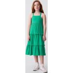 Reduzierte Grüne GAP Kinderspitzenkleider mit Volants aus Baumwolle für Mädchen Größe 134 