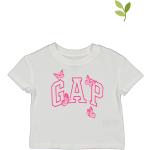 Reduzierte Beige GAP Bio Rundhals-Ausschnitt Printed Shirts für Kinder & Druck-Shirts für Kinder aus Baumwolle für Mädchen Größe 86 