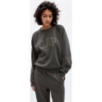 Reduzierte Anthrazitfarbene GAP Rundhals-Ausschnitt Damensweatshirts mit Glitzer Größe XL 
