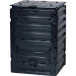 Schwarze Garantia Eco Thermokomposter 201l - 300l aus Kunststoff mit Deckel 1-teilig 