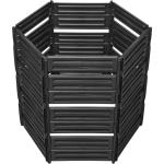 Schwarze Garantia Thermokomposter 751l - 1000l aus Kunststoff UV-beständig 