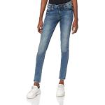Reduzierte Blaue Garcia Slim Fit Jeans mit Reißverschluss aus Denim für Damen Größe M Weite 29 