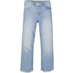 Reduzierte Hellblaue Garcia 5-Pocket Jeans für Kinder mit Fransen mit Reißverschluss aus Baumwolle für Mädchen Größe 176 