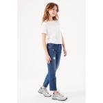 Reduzierte Blaue Garcia 5-Pocket Jeans für Kinder mit Reißverschluss aus Baumwolle für Mädchen Größe 134 