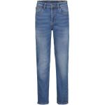 Blaue Garcia Straight Leg Jeans für Kinder mit Reißverschluss aus Denim Größe 164 