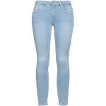 Blaue Unifarbene Garcia Slim Fit Jeans mit Knopf aus Baumwolle für Damen Weite 29, Länge 28 