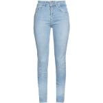 Blaue Unifarbene Garcia Slim Fit Jeans mit Knopf aus Baumwolle für Damen Weite 26, Länge 32 