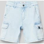 Blaue Garcia Jeans Shorts für Kinder aus Baumwollmischung für Jungen Größe 158 