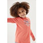 Reduzierte Orange Unifarbene Langärmelige Garcia Rundhals-Ausschnitt Printed Shirts für Kinder & Druck-Shirts für Kinder aus Baumwolle für Mädchen Größe 98 