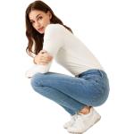 Reduzierte Blaue Garcia Slim Fit Jeans aus Baumwollmischung für Damen Größe XS Weite 29 