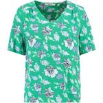 Blumenmuster Kurzärmelige Garcia V-Ausschnitt V-Shirts aus Viskose maschinenwaschbar für Damen Größe XL 